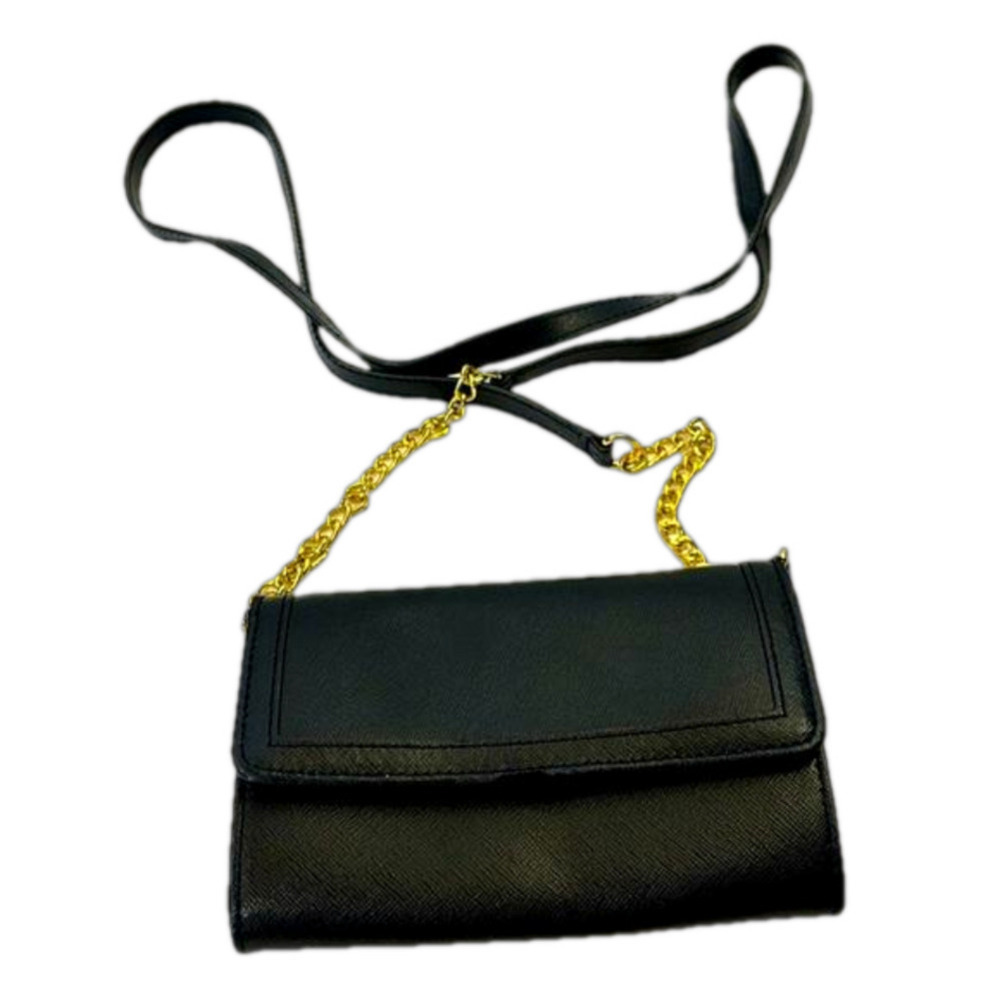 Neiman Marcus Black Leather Crossbody Purse​​